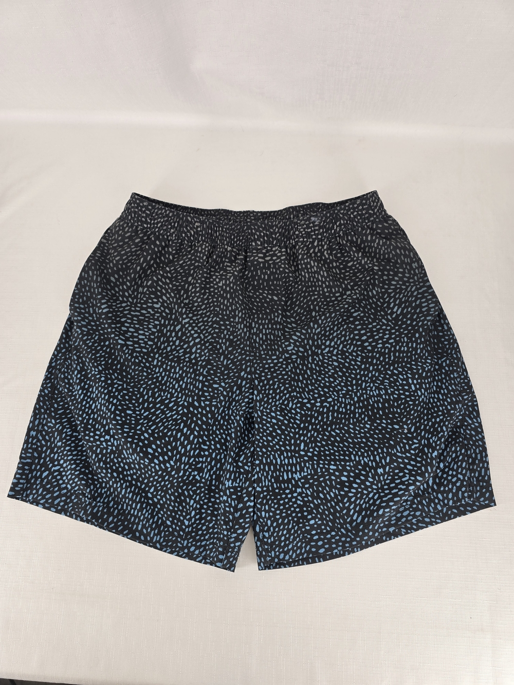 chubbies Black Shorts with Light Gray Dot Pattern
